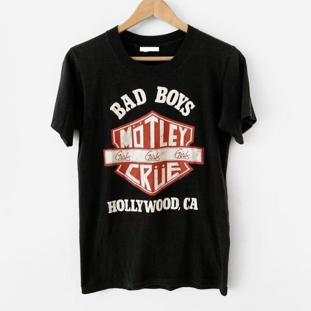 1987 Motley Crue Girls US Tour Retro Band Rock Fan 80s T-Shirt